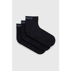 Detské ponožky Skechers (3-pak) tmavomodrá farba vyobraziť