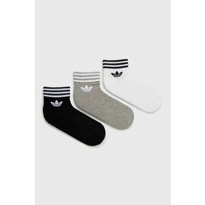 Ponožky adidas Originals (3-pak) HC9550-WHT/MGREY, biela farba vyobraziť