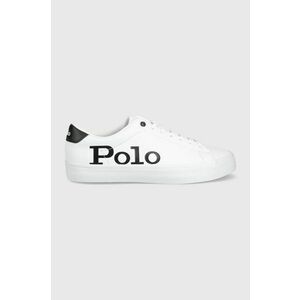 Kožená obuv Polo Ralph Lauren Longwood biela farba, 816862547001 vyobraziť
