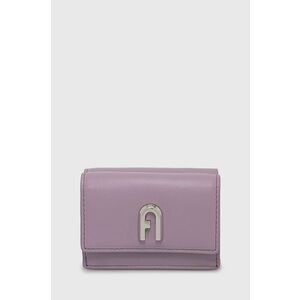 Kožená peňaženka Furla dámska, fialová farba vyobraziť