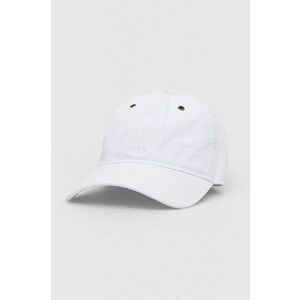 Bavlnená čiapka Superdry biela farba, jednofarebná vyobraziť
