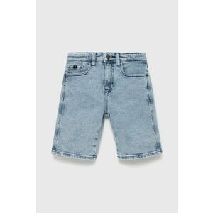 Detské rifľové krátke nohavice Calvin Klein Jeans nastaviteľný pás vyobraziť