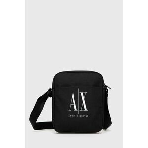 Malá taška Armani Exchange čierna farba vyobraziť