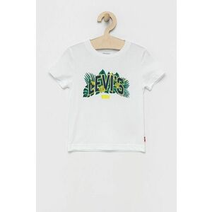 Detské tričko Levi's biela farba, s potlačou vyobraziť