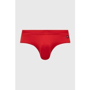 Plavky Tommy Hilfiger červená farba vyobraziť
