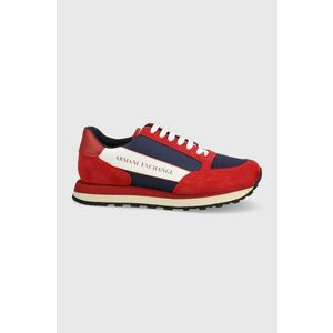 Topánky Armani Exchange červená farba vyobraziť