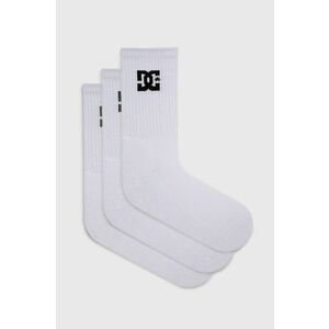 Ponožky Dc pánske, biela farba vyobraziť