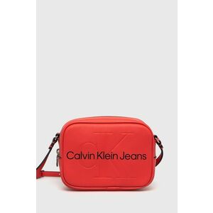 Kabelka Calvin Klein Jeans červená farba vyobraziť