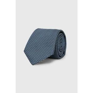 Modrá kravata z hodvábu. vyobraziť