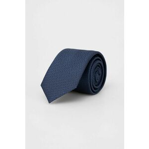 Hodvábna kravata HUGO tmavomodrá farba vyobraziť