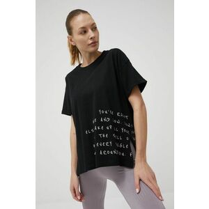 Bavlnené tričko Outhorn čierna farba, vyobraziť