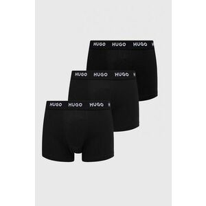 Boxerky HUGO (3-pak) pánske, čierna farba vyobraziť