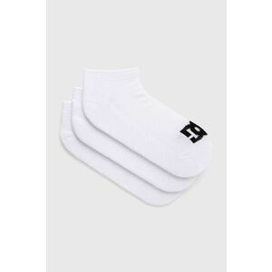 Ponožky Dc (3-pak) pánske, biela farba vyobraziť