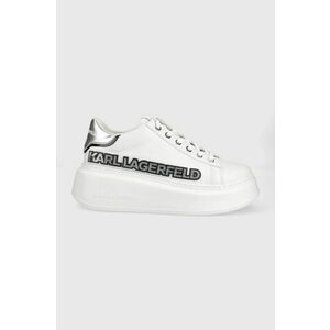Kožená obuv Karl Lagerfeld Anakapri biela farba, vyobraziť