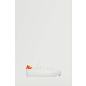 Topánky Mango Sound biela farba, vyobraziť