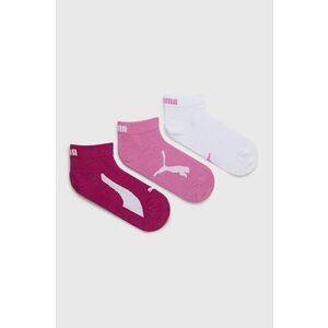 Detské ponožky Puma (3-pak) 907961.G ružová farba vyobraziť