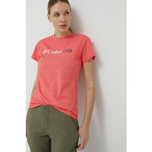 Športové tričko Columbia Sun Trek Ss Graphic ružová farba, vyobraziť