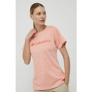 Športové tričko Columbia Zero Rules Graphic oranžová farba, vyobraziť
