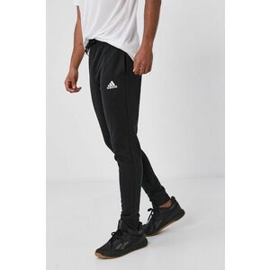 Nohavice adidas GK9268 pánske, čierna farba, jednofarebné vyobraziť
