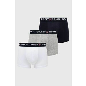 Boxerky Gant (3-pack) pánske, biela farba vyobraziť