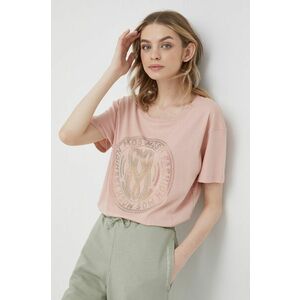 Bavlnené tričko Mos Mosh ružová farba, vyobraziť