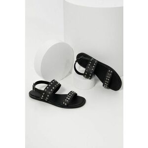 Kožené sandále Answear Lab dámske, čierna farba, vyobraziť
