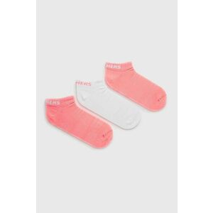 Ponožky Skechers (3-pak) ružová farba vyobraziť