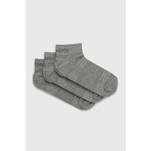 Ponožky Skechers (3-pak) šedá farba vyobraziť