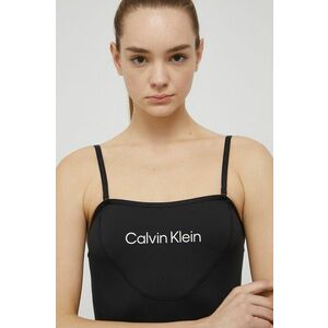 Tréningový top Calvin Klein Performance Big Idea čierna farba, vyobraziť