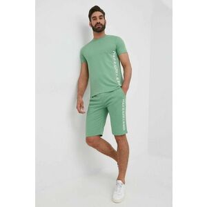 Tričko Polo Ralph Lauren pánske, zelená farba, s potlačou vyobraziť