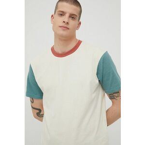 Tričko Billabong pánske, béžová farba, vzorované vyobraziť
