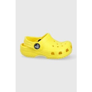 Detské šľapky Crocs žltá farba vyobraziť