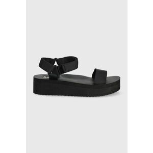 Sandále Billabong dámske, čierna farba, na platforme vyobraziť