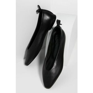 Kožené balerínky Answear Lab čierna farba, vyobraziť