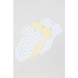 Bavlnené body pre bábätká OVS (3-pak) žltá farba vyobraziť