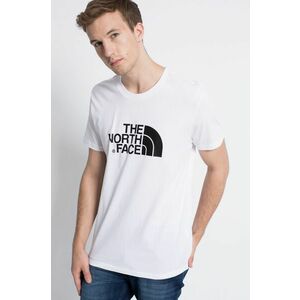 Bavlnené tričko The North Face Easy biela farba, s potlačou vyobraziť
