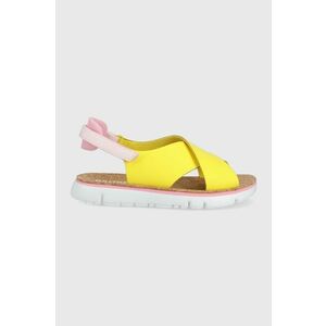 Kožené sandále Camper Oruga Sandal dámske, žltá farba, vyobraziť