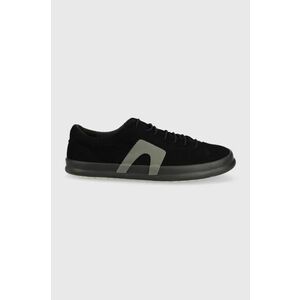 Semišové topánky Camper Chasis pánske, čierna farba vyobraziť