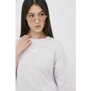 Bavlnené tričko Puma 848827 fialová farba, vyobraziť