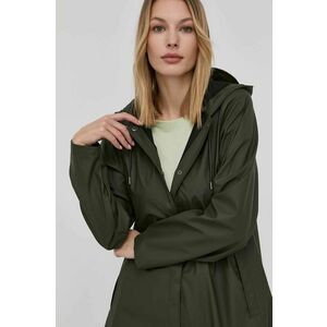 Bunda Rains 18340 A-line Jacket dámska, zelená farba, prechodná, vyobraziť