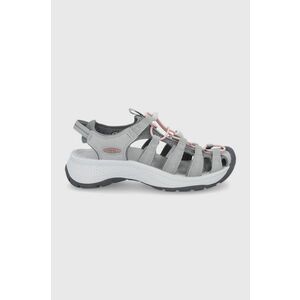 Sandále Keen Astoria West dámske, šedá farba, vyobraziť