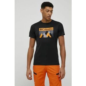 Športové tričko Columbia Zero Rules čierna farba, s potlačou vyobraziť