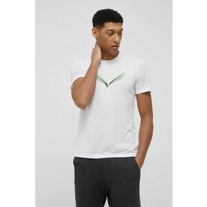 Športové tričko Salewa Lines Graphic biela farba, s potlačou vyobraziť