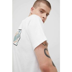 Bavlnené tričko Converse biela farba, jednofarebné vyobraziť