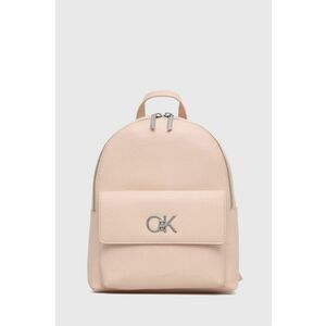 Ruksak Calvin Klein dámsky, ružová farba, malý, jednofarebný vyobraziť