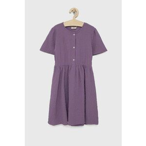 Dievčenské šaty Kids Only fialová farba, mini, áčkový strih vyobraziť
