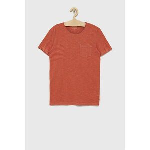 Detské bavlnené tričko Tom Tailor červená farba, vzorovaný vyobraziť