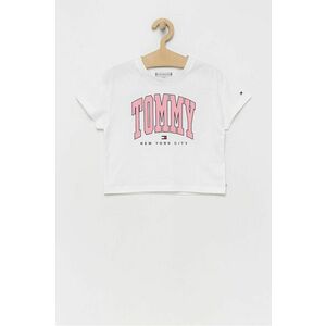 Detské tričko Tommy Hilfiger biela farba, vyobraziť