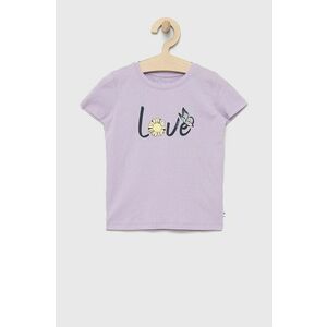Detské bavlnené tričko Tom Tailor fialová farba, vyobraziť