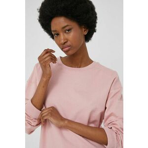 Bavlnená mikina Answear Lab dámska, ružová farba, jednofarebná vyobraziť
